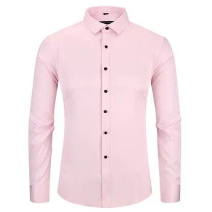 Stay Sharp: Anti-Wrinkle Men's Dress Shirt - Kalizeh