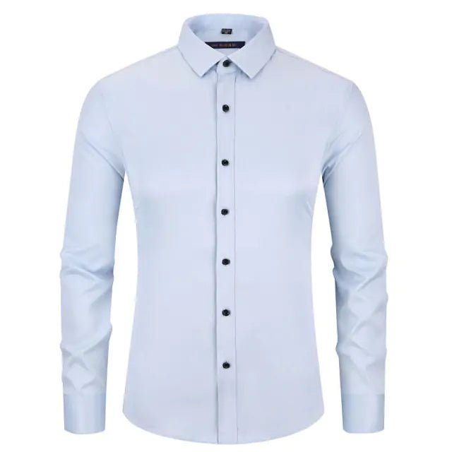 Stay Sharp: Anti-Wrinkle Men's Dress Shirt - Kalizeh