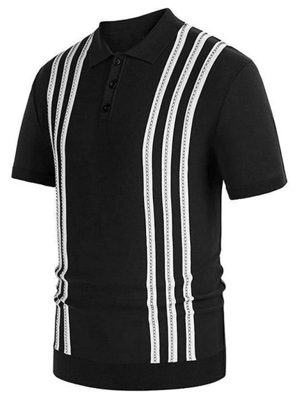 Striped Sleeveless Polo Shirt - Kalizeh