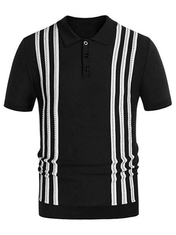 Striped Sleeveless Polo Shirt - Kalizeh