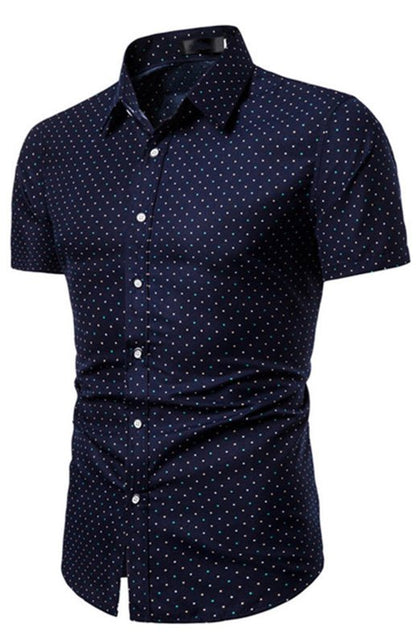 Stylish Printed Short Sleeve Shirt - Kalizeh