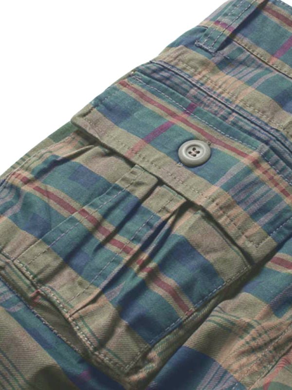 Stylish Summer Plaid Cargo Shorts - Kalizeh