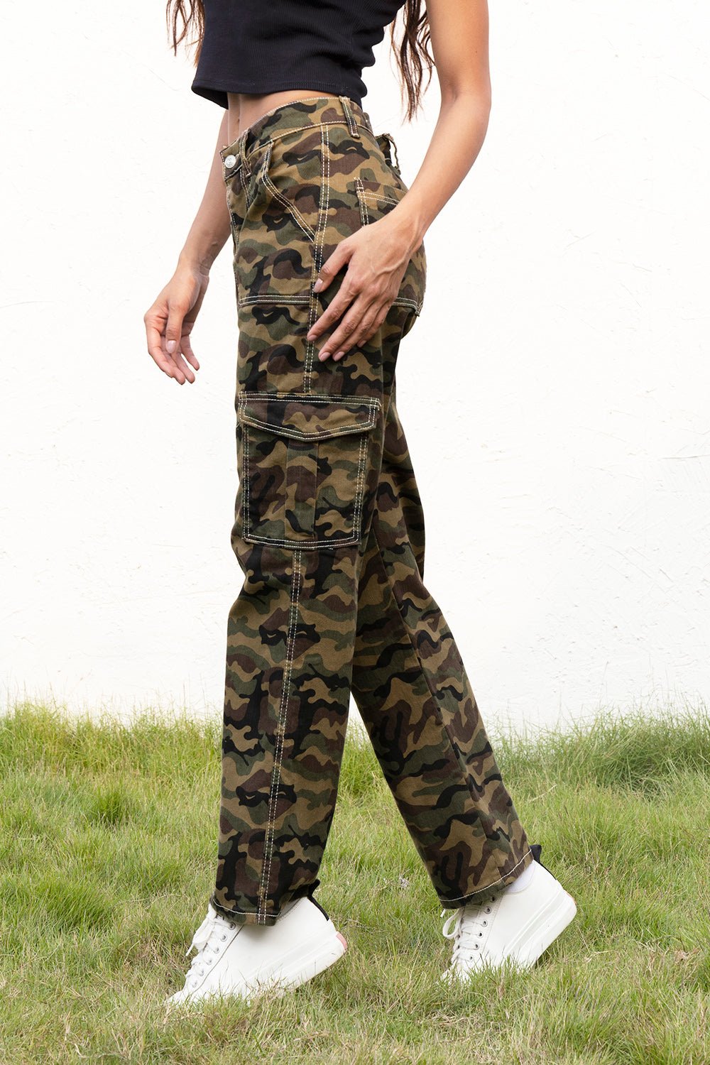 Tactical Style Camo Cargo Pants - Kalizeh