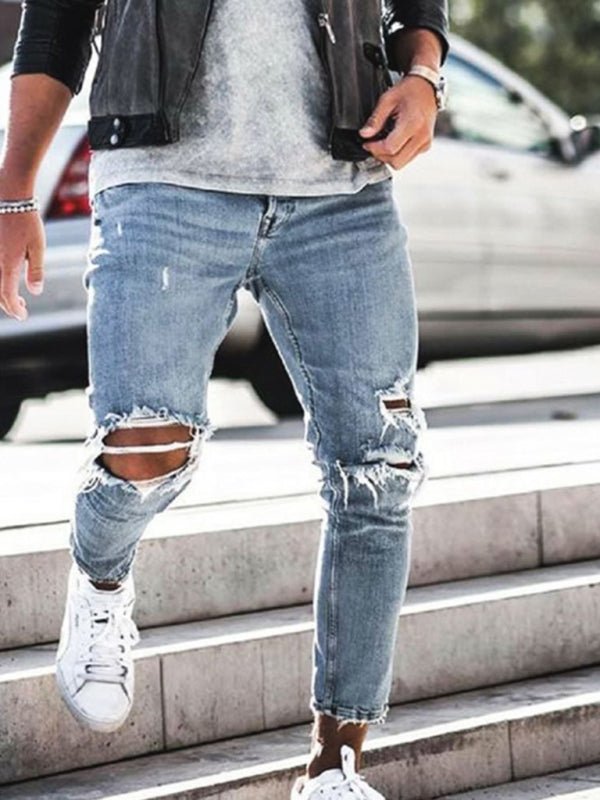 Trendy Stylish Ripped Jeans - Kalizeh