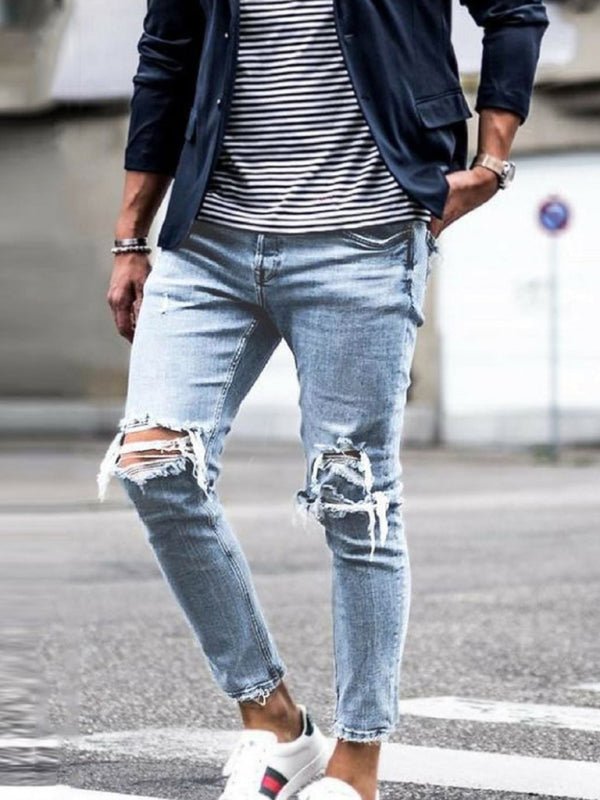 Trendy Stylish Ripped Jeans - Kalizeh