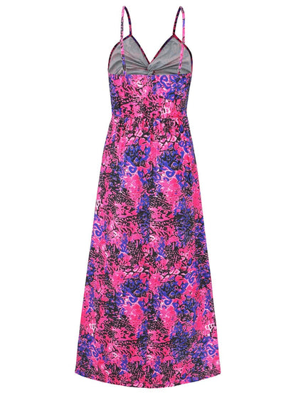 Twisted Floral V-Neck Camisole Dress - Kalizeh