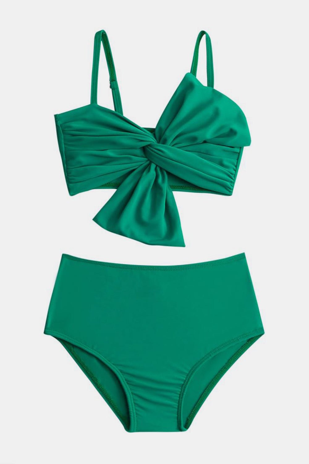 Twisted Spaghetti Strap Swim Set - Kalizeh