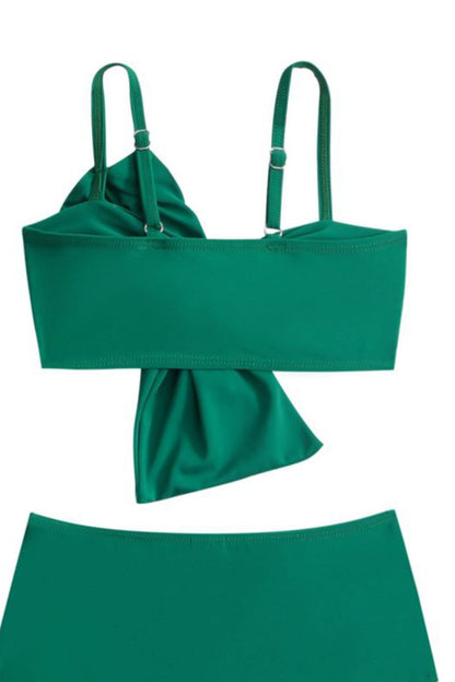 Twisted Spaghetti Strap Swim Set - Kalizeh