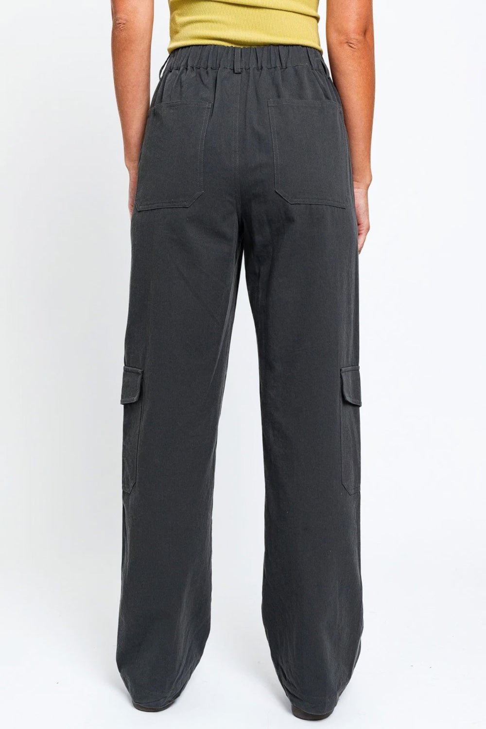 Urban Explorer High Waisted Wide Leg Cargo Pants - Kalizeh